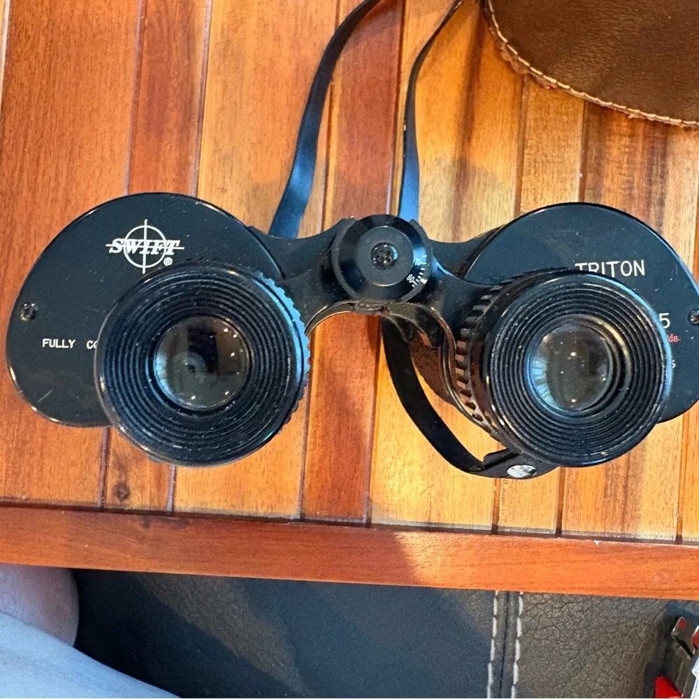 Vintage Swift Triton 7 X 35 Binoculars Model No. 748 With Case